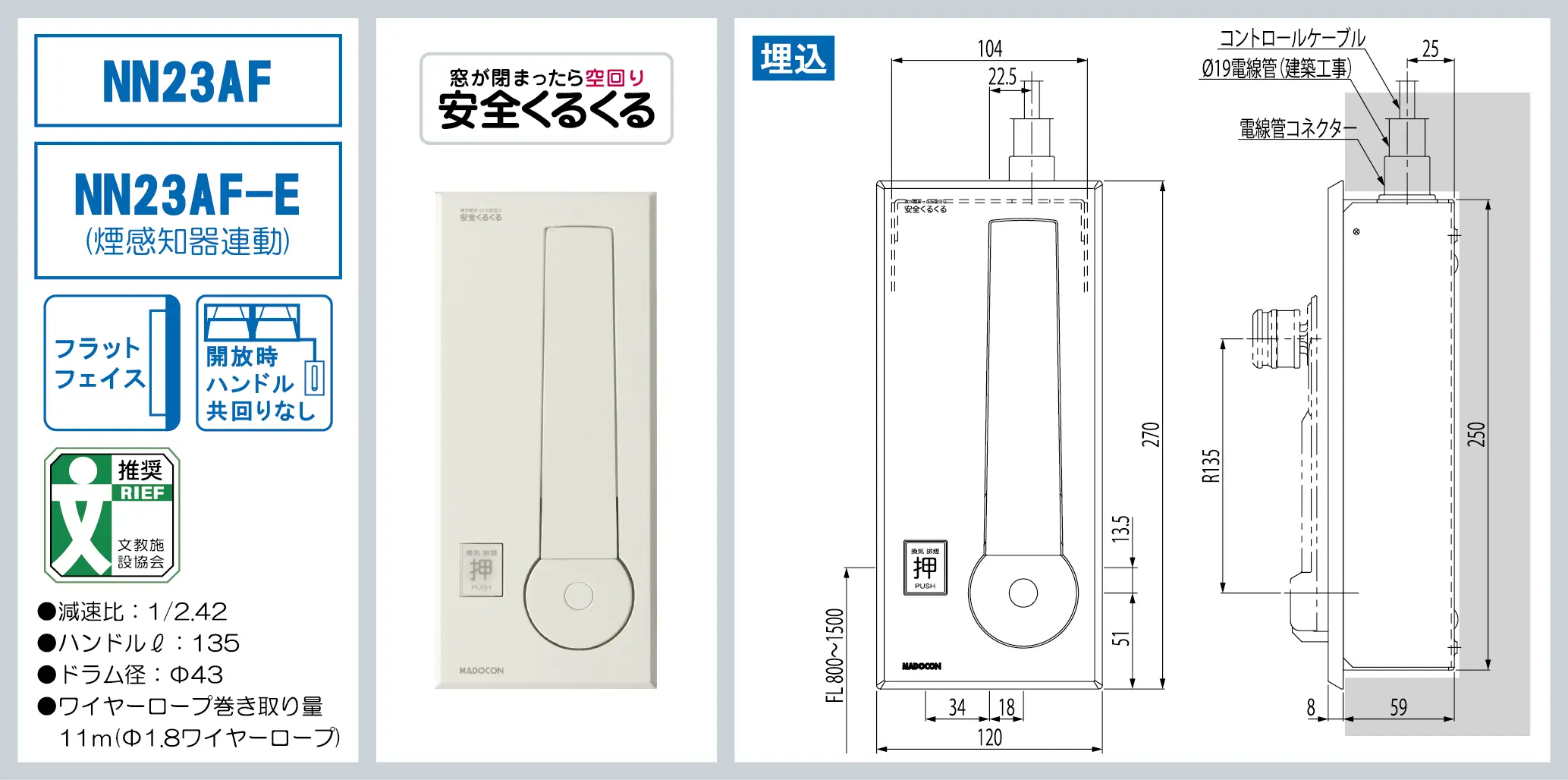 ワンタッチ ワイヤー隠蔽タイプMD-NW / MD-NWE - 株式會社豊和